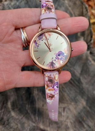 Женские цветочные часы sinsay из пу кожи7 фото
