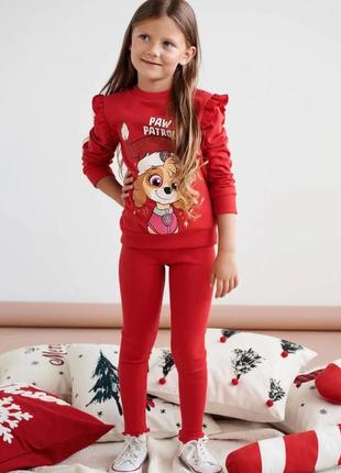 Класний костюм для дівчинки з принтом щенячий патруль 🐕❤️❤️❤️
