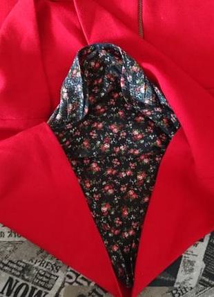 Красное платье zara 3