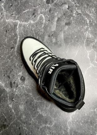 Чоловічі зимові спортивні черевики nike з натуральної шкіри, мужские кожаные зимние ботинки/кроссовки7 фото