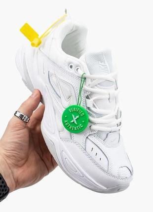 Женские кожаные кроссовки nike m2k#найк