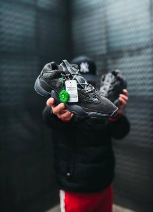 Женские кроссовки adidas yeezy boost 500 utility black#адидас5 фото