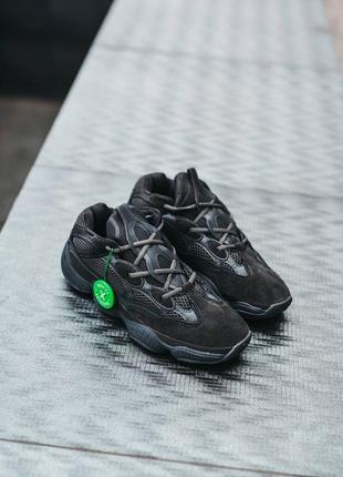 Женские кроссовки adidas yeezy boost 500 utility black#адидас