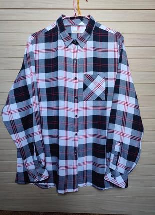 Легенька сорочка рубашка у клітинку barbour ☕ наш 46-48рр нюанс