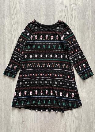 Крута новорічна сукня платье новорічний светр nutmeg 4-5 років1 фото