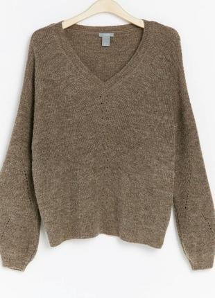 Теплый свитер джемпер реглан пуловер оверсайз свободного кроя lindex2 фото
