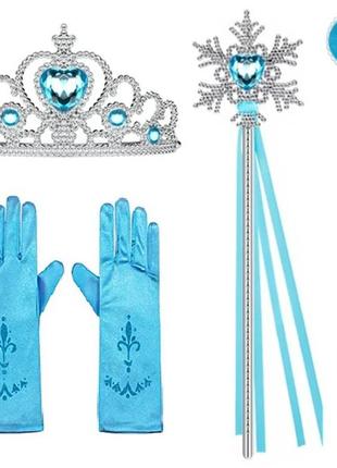 Детский игровой набор frozen: комплект украшений эльзы - голубой