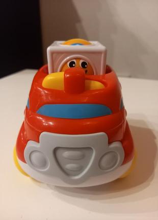 Іграшка автомобіль, червона машинка fisher price серії  диво-кубики4 фото