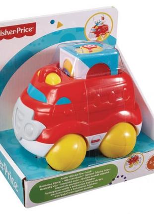 Іграшка автомобіль, червона машинка fisher price серії  диво-кубики1 фото