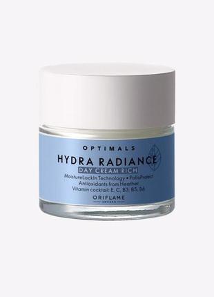 Зволожуючий денний та нічний  крем для сухої шкіри optimals hydra radiance1 фото