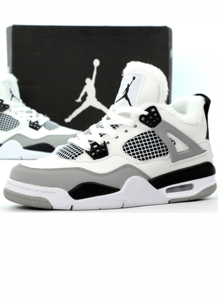Зимові кросівки air jordan 4retro mf military | 36-45.