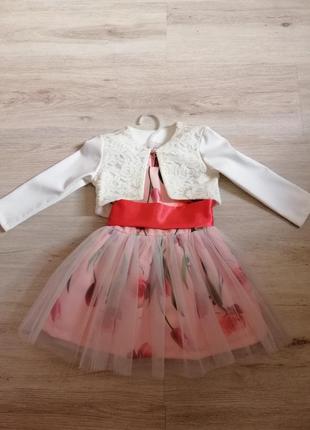 Платье в цветы на девочку, ежедневное платье на девочку