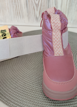 Дутики від tm jong golf рожеві зимові черевики для дівчинки6 фото