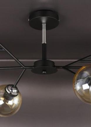 Люстра потолочная на 4 лампочки 088/4-bk-br черный 34х35х75 см.