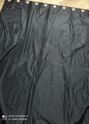 Штора блекаут на люверсах ширина -167см, высота-228 см.