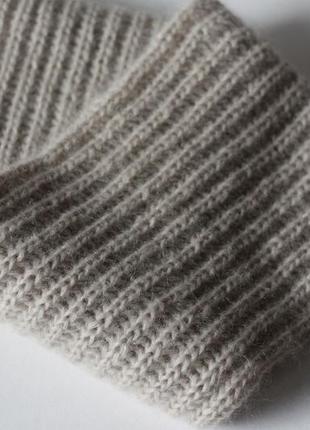 Снуд в два оборота жемчужно-серый