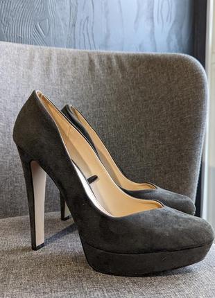 Туфлі жіночі високий каблук, платформа zara 40р.2 фото