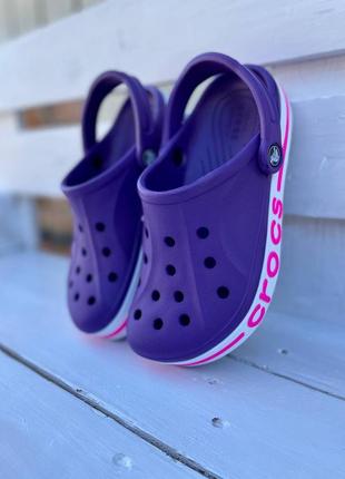 Крокси сабо crocs bayaband clog violet2 фото