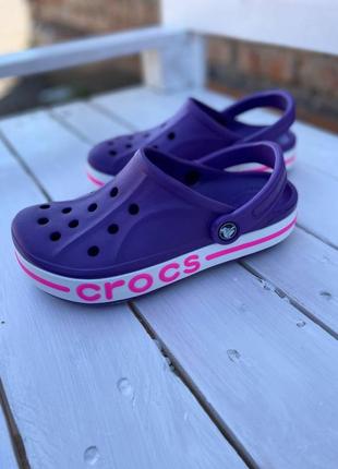 Крокси сабо crocs bayaband clog violet3 фото