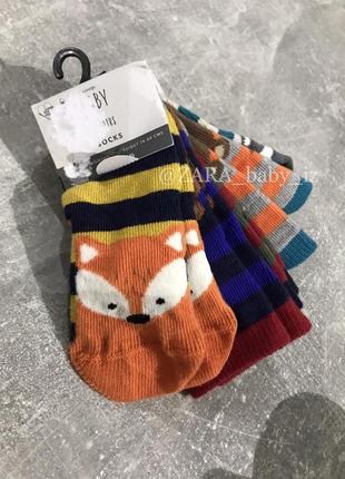 George 🦊🐻🐻‍❄️набір 5 пар шкарпеток з тваринкам1 фото
