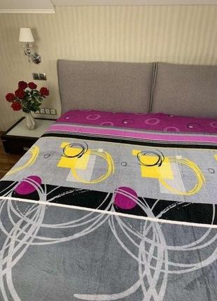 Теплий м’який плед простирадло абстракція