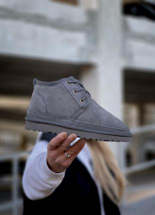 Зимние мужские угги ugg grey (мех) 40-41-42-43-44-45