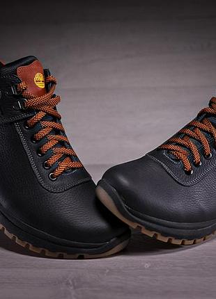 Спортивні черевики, зимові шкіряні кросівки на хутрі timberalnd sheriff