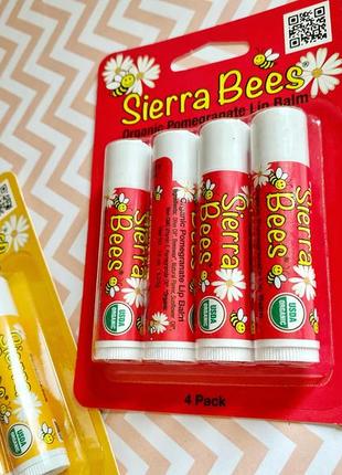 Натуральный органический бальзам для губ sierra bees