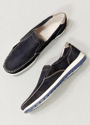 Кожаные мужские итальянские туфли мокасины 43 размер3 фото