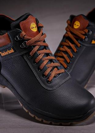 Спортивные ботинки, зимние кожаные кроссовки на меху timberland sheriff5 фото