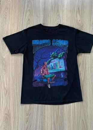 Мужская оригинальная хлопковая футболка с принтом travis scott astroworld