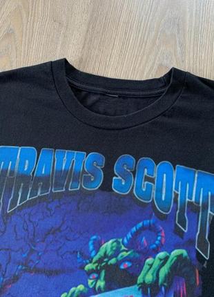 Мужская оригинальная хлопковая футболка с принтом travis scott astroworld5 фото
