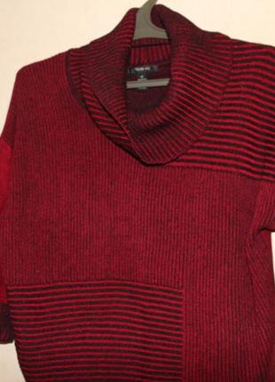 Шикарный  свитер воротник хомут3 фото