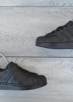 Adidas superstar детские кожаные кроссовки черного цвета 29 размер оригинал