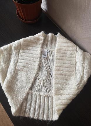 Вязанное болеро/ накидка/ кофта