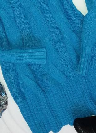 Вязаный свитер платье с хомутом3 фото