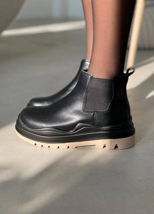 Жіночі ботінки bottega veneta  женские ботинки ботега венета зимние