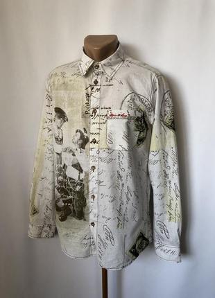 Рубашка интересный принт старые фотографии винтажные изображения alpin баварская