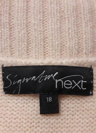 Брендовий  красивий теплий светр  р.18 від  next  з бусинами  в складі  ангора  і вовна5 фото