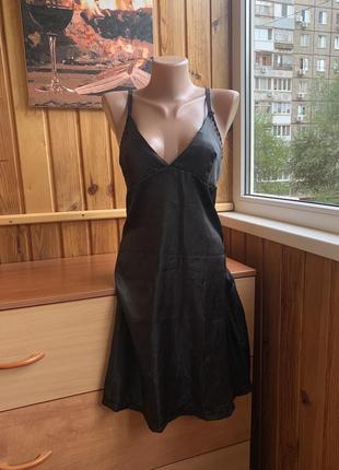 Ночнушка пеньюар мереживо довга сукня комбінація міді1 фото