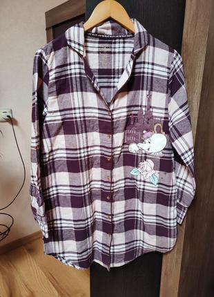 Тепленькая ночная фланелевая рубашка disney1 фото
