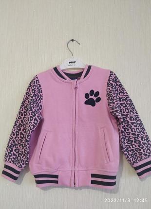 Теплая кофта на девочку на рост 98-104 см