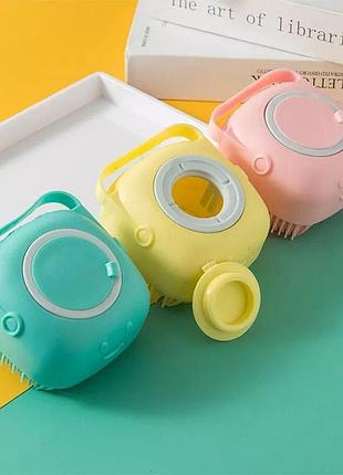 Силіконова щітка для купання домашніх улюбленців