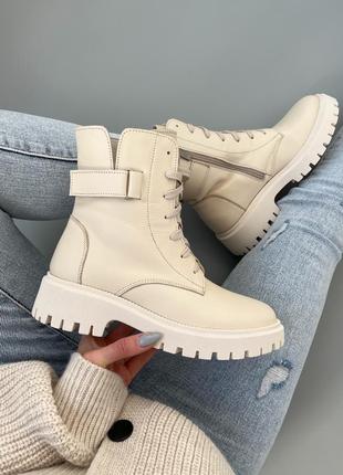 Зимние кожаные ботинки 😍