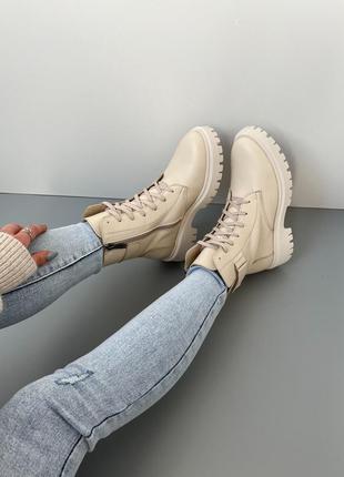 Зимние кожаные ботинки 😍3 фото
