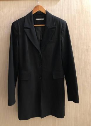 Чёрный длинный пиджак more and more, в идеальном состоянии1 фото