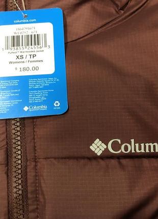 Женская куртка columbia puffect mid hooded jacket6 фото