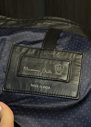 Кожана куртка massimo dutti. 5