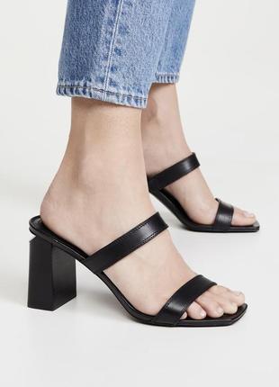 Alexander wang босоніжки мюлі оригінал чорні шкіра стильні