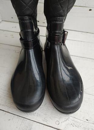 Сапоги резиновые теплые гумові чоботи утепленные 36р